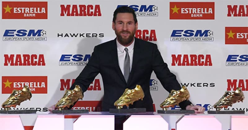 Tổng hợp những năm Messi nhận giày vàng